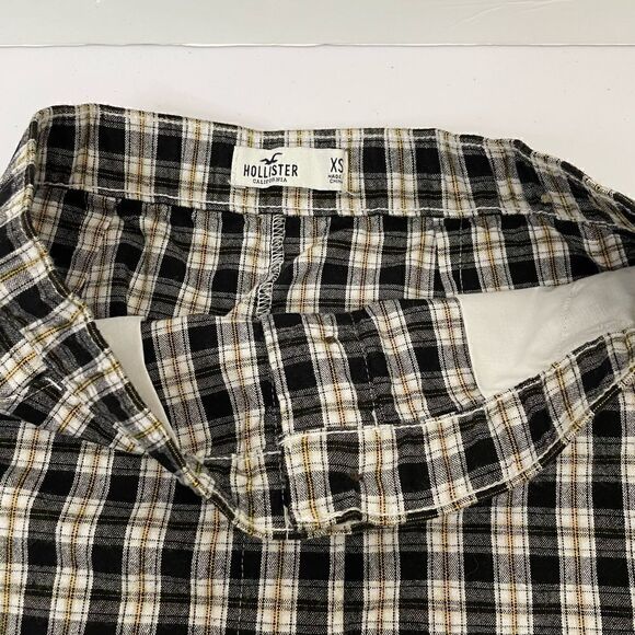 New! Hollister| XSmall Has Stretch Cotton Plaid Mini Skirt - Picture 10 of 12